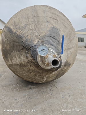 Lançamento de embarcações Material de borracha inflável marinho Cor preta Airbag de elevação de navios
