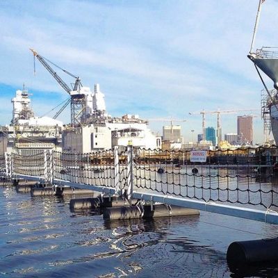 Estaleiros que flutuam barreiras Marine Navy Harbor Offshore Barriers