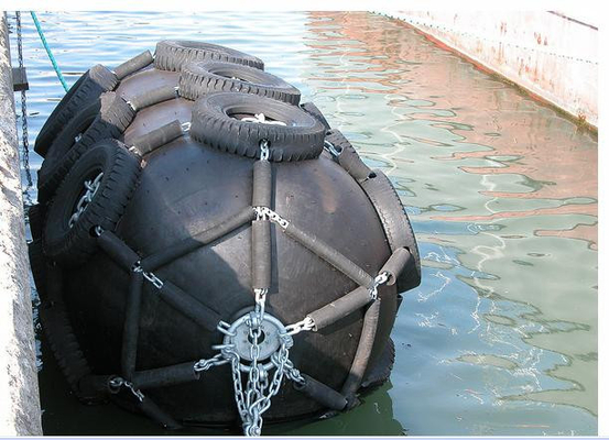 50kpa Marine Pneumatic Rubber Buoy Fenders com pneu do avião