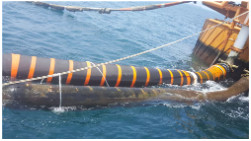 Marine Oil Hose reforçada com os colares do lugar a fixar com flutuabilidade extra