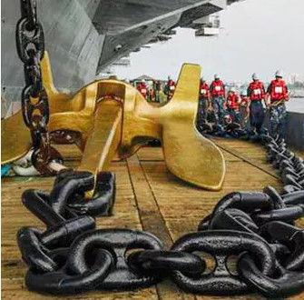 Grande corrente de âncora de aço da CATEGORIA de Marine Stud Link Anchor ChainU2 usada para o navio da embarcação