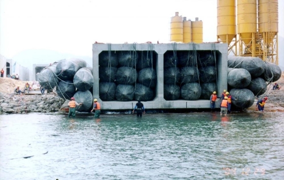 Salvamento Marine Rubber Balloon Airbag para que puxar suporte o elevador pesado nos estaleiros