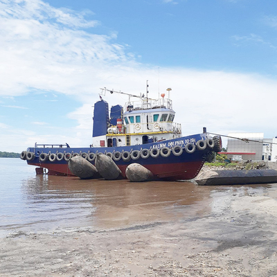 Navio de Marine Airbag For Vessel Barge que lança o embarcadouro seco