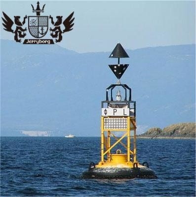 Boia de alerta de plástico marinho, de aço, boia flutuante de atracamento, boia de navegação