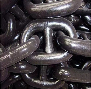 Indústria pesada de acabamento negro de gotejamento forja cadeia de ligação curta aço galvanizado cadeia de âncora de navio redondo