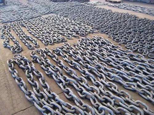 Indústria pesada de acabamento negro de gotejamento forja cadeia de ligação curta aço galvanizado cadeia de âncora de navio redondo