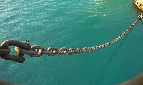 Indústria pesada de acabamento negro de gotejamento forja cadeia de ligação curta aço galvanizado cadeia de âncora de navio redondo