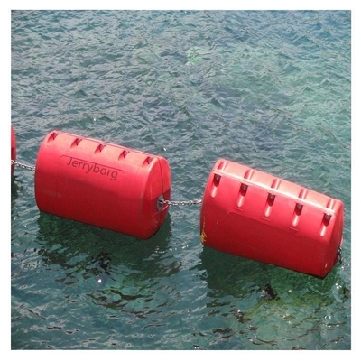 Boia de tubos de plástico LLDPE, pôntons flutuantes, barragem flutuante