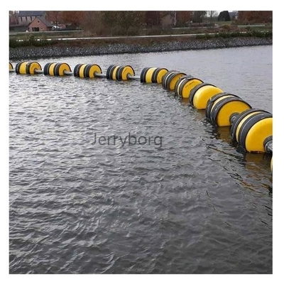 Boia de tubos de plástico LLDPE, pôntons flutuantes, barragem flutuante