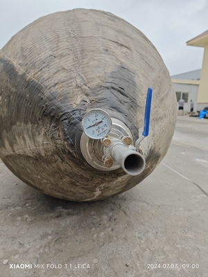 Lançamento de embarcações Material de borracha inflável marinho Cor preta Airbag de elevação de navios