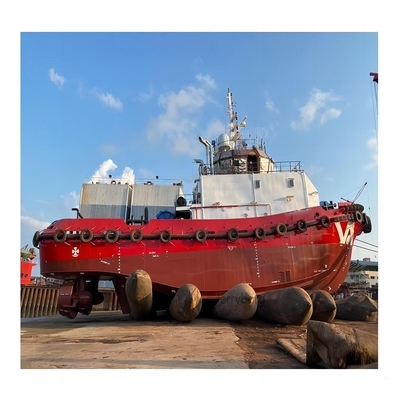 Airbag de borracha flutuante para salvamento e lançamento de navios