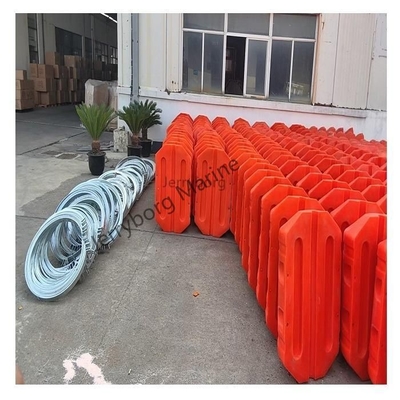 HDPE flutuantes reservatório drenagem de tubulação plástico bóia de barreira flutuante