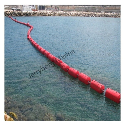 Linha de barreira flutuante de advertência de tubo de HDPE