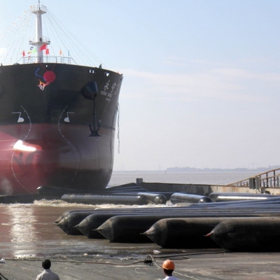 Sacos de borracha naturais de lançamento do rolo da bolsa a ar de borracha do barco com certificado da BV