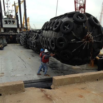 Para-choque do ABS CCS Yokohama para o barco que amarra a grande elasticidade Marine Rubber Buffer