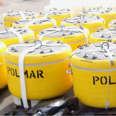GV Marine Cylindrical Buoy para o navio que ancora a boia de grande resistência do poliuretano