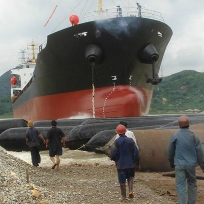Fáceis de pouco peso distribuem o navio que lança Marine Rubber Airbag