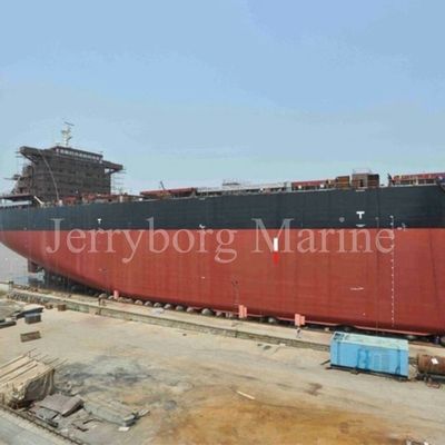 navio de 1.2m*12m que lança Marine Rubber Airbags inflável