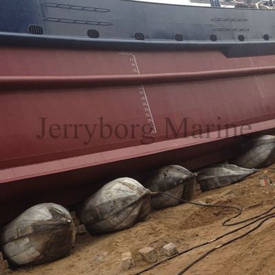 navio de 1.2m*12m que lança Marine Rubber Airbags inflável
