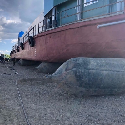Marine Airbag de flutuação durável de borracha natural D0.8m*L12m para o lançamento do navio e o embarcadouro seco