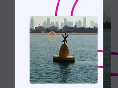 Boia de alerta de plástico marinho, de aço, boia flutuante de atracamento, boia de navegação